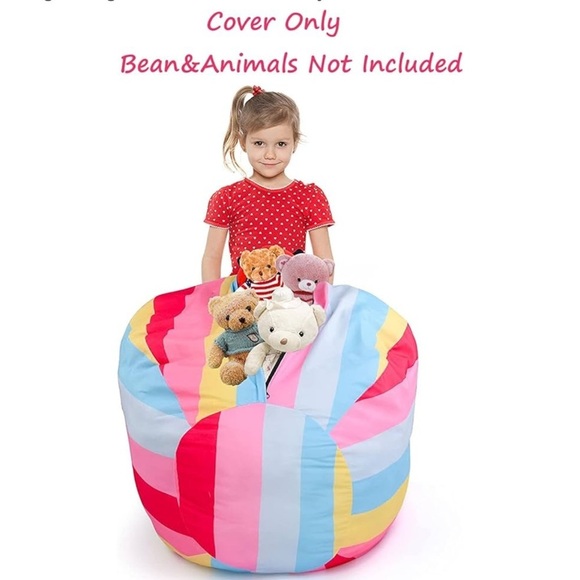 KABOER Bean Bag Cover for Kids,200L Stuffed Animal Storage​ - Picture 5 of 8